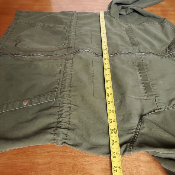 Old Navy Field Jacket XXL Olive Green Military Style Utility Chore Barn Coat - Picture 6 of 8